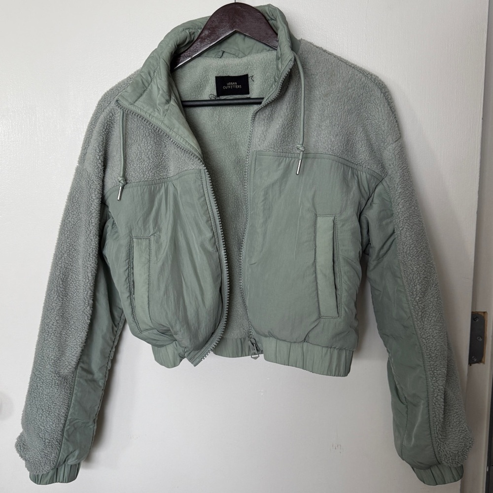 Urban outfitters cropped bomber jacket
